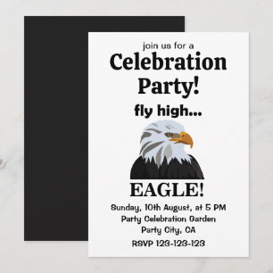 Invitation Eagle Bald Eagle Fly High Eagle Celebration Party