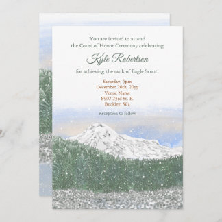 Invitation Eagle Scout, Court of Honor, Mt. Rainier