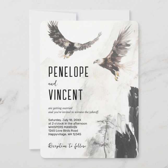 Invitation Eagles Vol 2 aquarelle art (Devant)