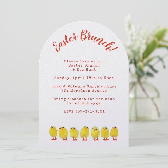 Invitation Easter Brunch & Egg Hunt (Debout devant)