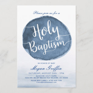 Invitation Eau du lac   Custom Holy Baptism