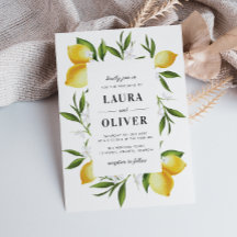 eau moderne citrons vert mariage