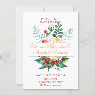 Invitation Eaux roses et Berry
