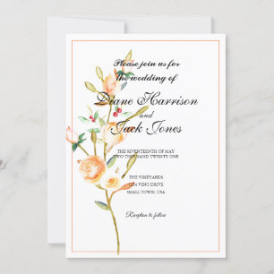 Invitation Eaux roses et Berry