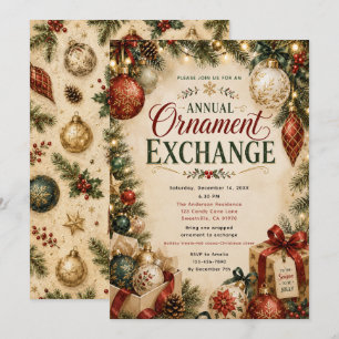 Invitation Échange annuel d'ornements