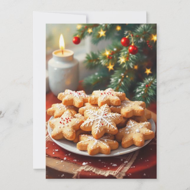 Invitation Échange de biscuits de Noël Personnaliser (Devant)