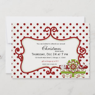 Invitation Échange de cadeaux de vacances