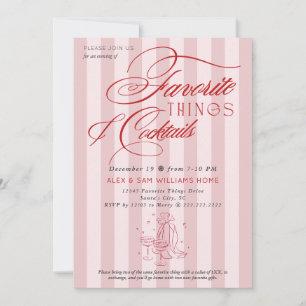 Invitation Échange de cadeaux et cocktails des Fêtes avec les