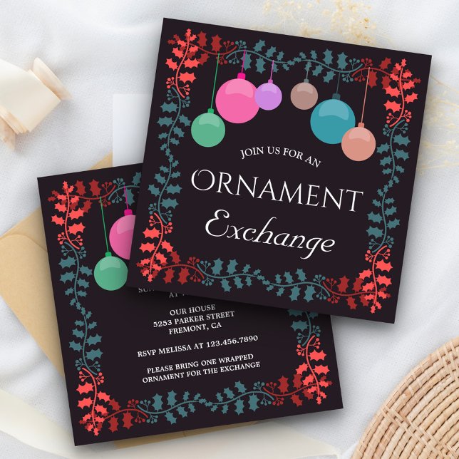 Invitation Échange de décorations de Noël (Créateur téléchargé)