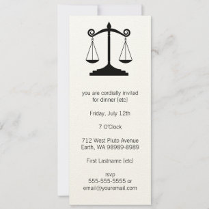 Invitation Échelles de justice (droit)