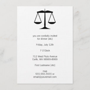 Invitation Échelles de justice (loi)