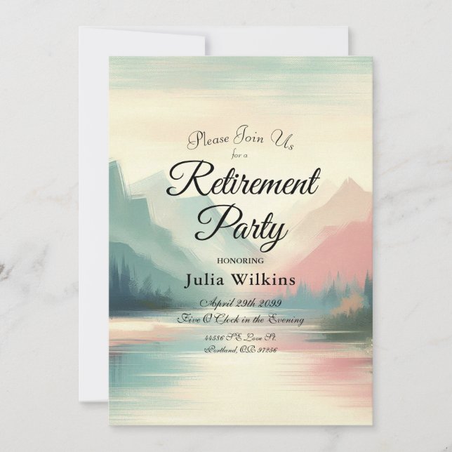 Invitation Echos doux des montagnes (Devant)