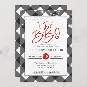 Invitation Éclairages de chaîne définis dans le Fiançailles B