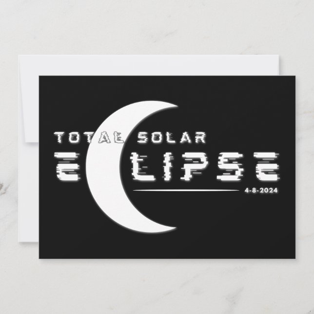 INVITATION ÉCLIPSE SOLAIRE TOTALE 2024  (Devant)