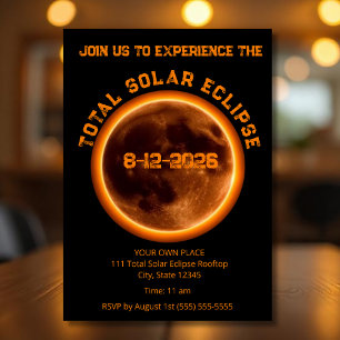 Invitation Éclipse solaire totale 2026
