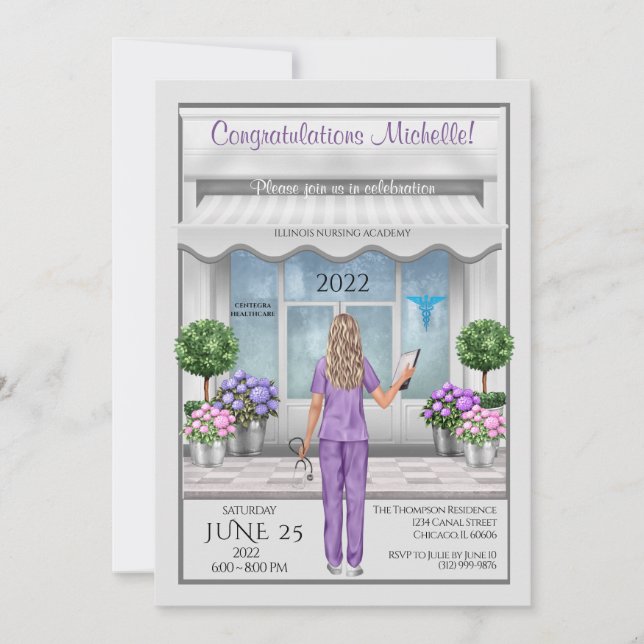 Invitation École de médecine - Infirmière de deuxième cycle I (Devant)