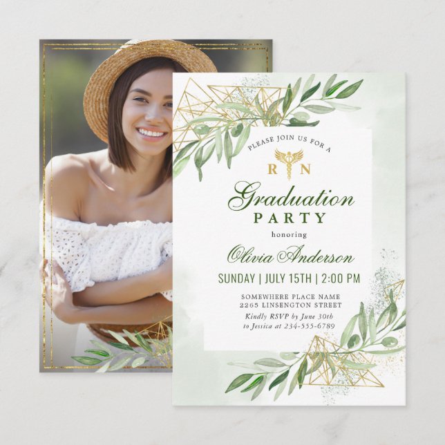 Invitation École de soins infirmiers de la Branche de l'Olivi (Devant / Derrière)