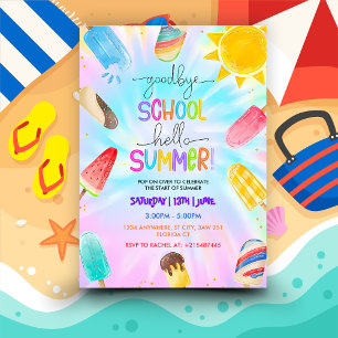 Invitation École Hello Summer Pool Party