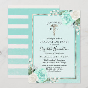 Invitation École Médicale de soins infirmiers Grad Party Turq