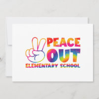 École primaire Peace Out Tie Dye Dernier jour