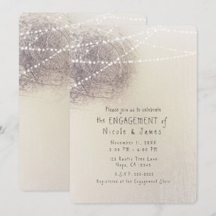 Invitation Écorce d'Arbre Rustique Campagne Mariage Simple Do