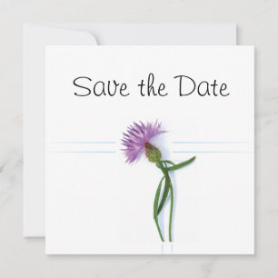 Invitation Ecosse, Celtic Mariage Thème de chardon Save the D