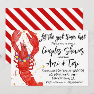 Invitation Écrevisses Mardi Gras