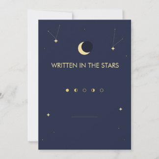 Invitation Écrit dans les étoiles