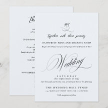 Écriture Calligraphique Élégante Romantique Mariag