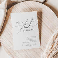 Écriture de mariage décontractée minimaliste fanta