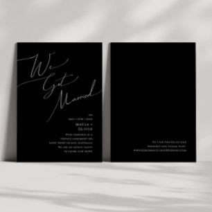 Invitation Écriture fantaisiste   Annonce de fugue en noir