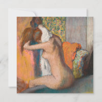Edgar Degas - Après le bain, une femme essuie le c