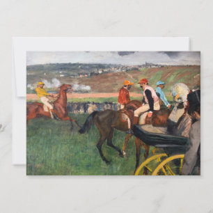 Invitation Edgar Degas - Aux Courses