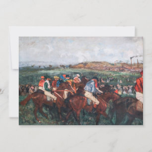 Invitation Edgar Degas - Course des hommes