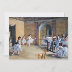 Invitation Edgar Degas - Dance Foyer, Opéra rue Le Peletier