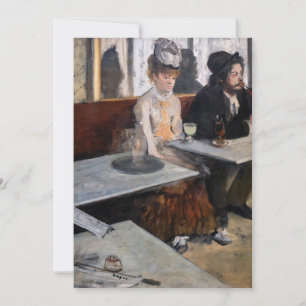 Invitation Edgar Degas - Dans un café / L'Absinthe