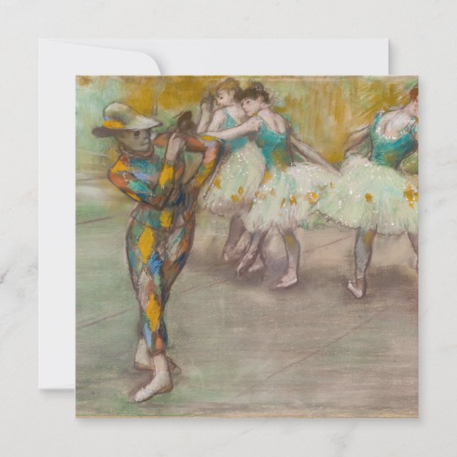 Invitation Edgar Degas - Danse de l'Arlequin (Devant)