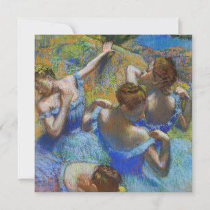 Invitation Edgar Degas - Danseurs Bleus