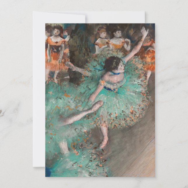 Invitation Edgar Degas - Danseuse basculant / Danseuse verte (Devant)