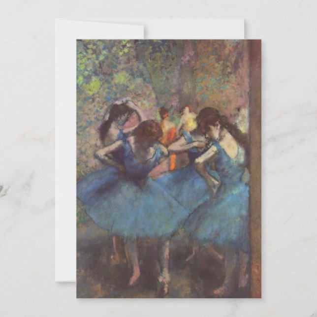 Invitation Edgar Degas - Danseuses bleues (Devant)