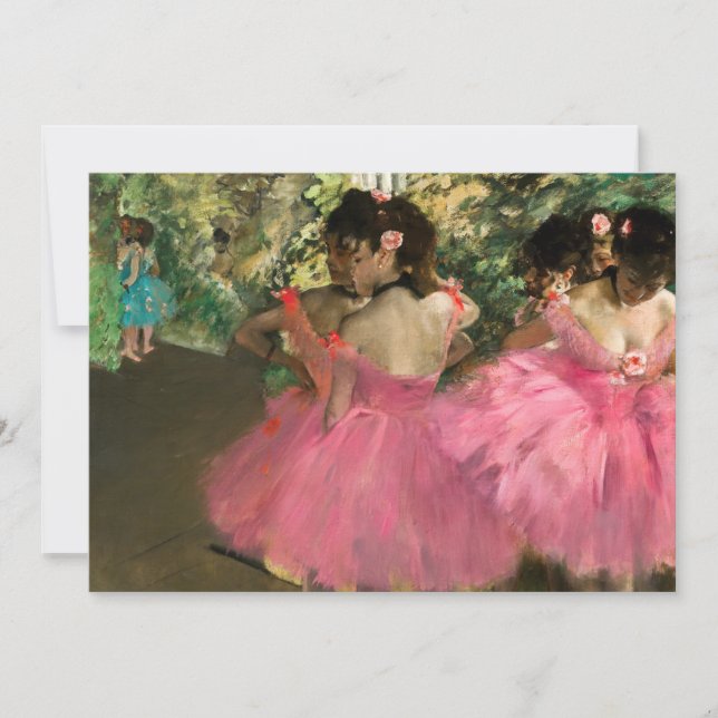 Invitation Edgar Degas - Danseuses en rose (Devant)