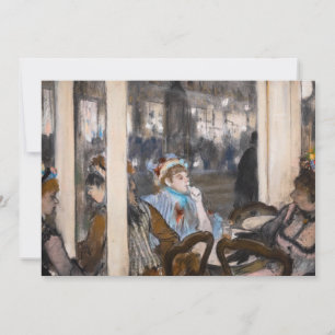 Invitation Edgar Degas - Femmes sur une terrasse de café le s
