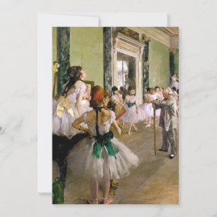 Invitation Edgar Degas La Classe de Danse