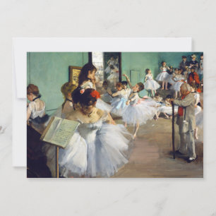 Invitation Edgar Degas - La classe de danse