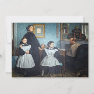 Invitation Edgar Degas - La famille Bellelli