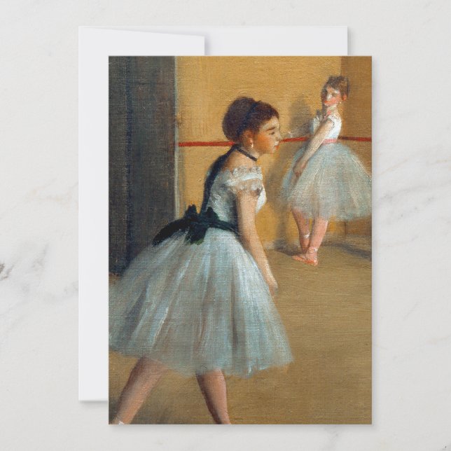 Invitation Edgar Degas Le Foyer de danse à l'Opéra (Devant)