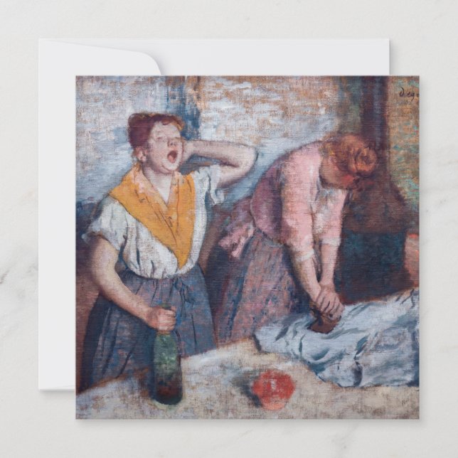 Invitation Edgar Degas - Les repasseuses (Devant)