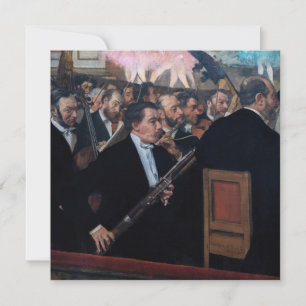 Invitation Edgar Degas - L'orchestre de l'Opéra