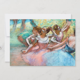 Invitation Edgar Degas - Quatre ballerines sur scène