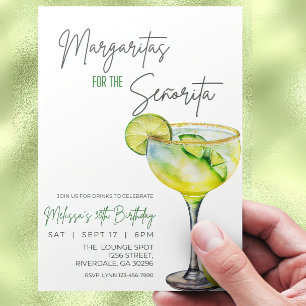 Invitation Editable Margarita Anniversaire Invitation, Margar